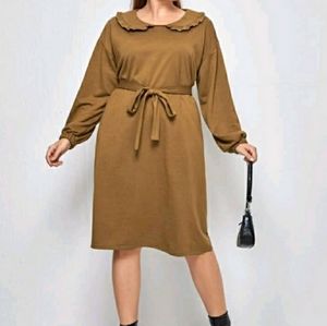 NEW Plus Belted Dress